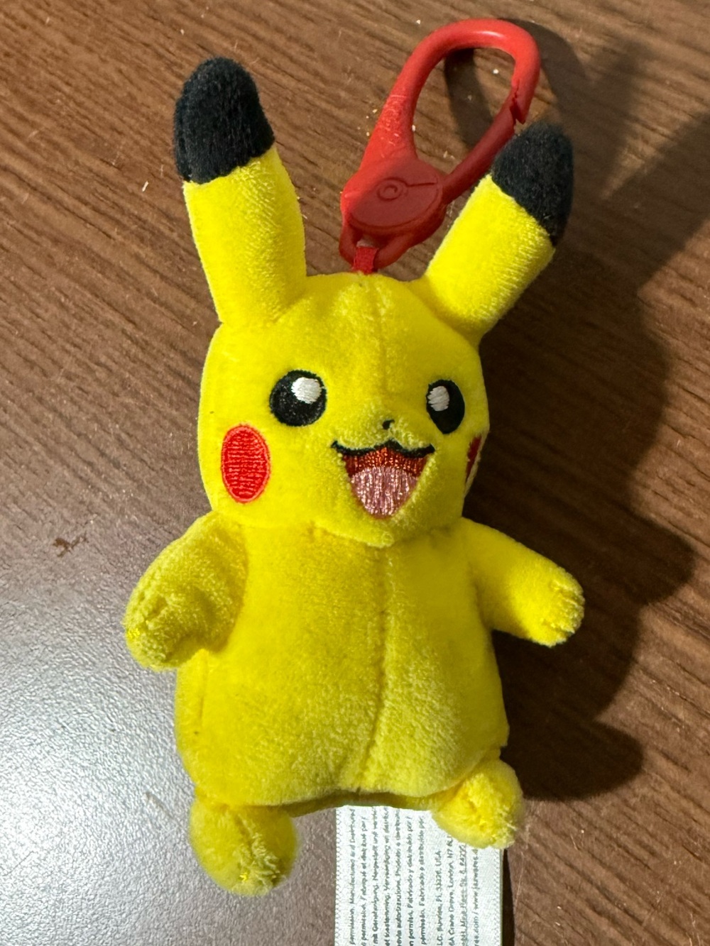 2022 Pokémon Pikachu Plush Backpack Clip